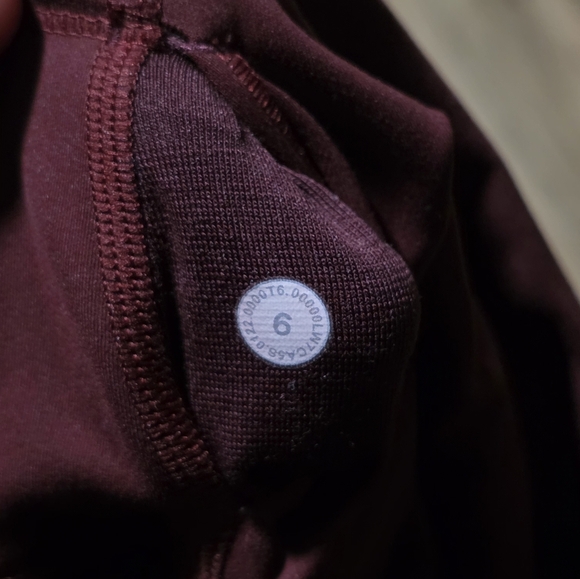 Lululemon Wunder Train High-Rise. Maroon Color - Picture 7 of 7